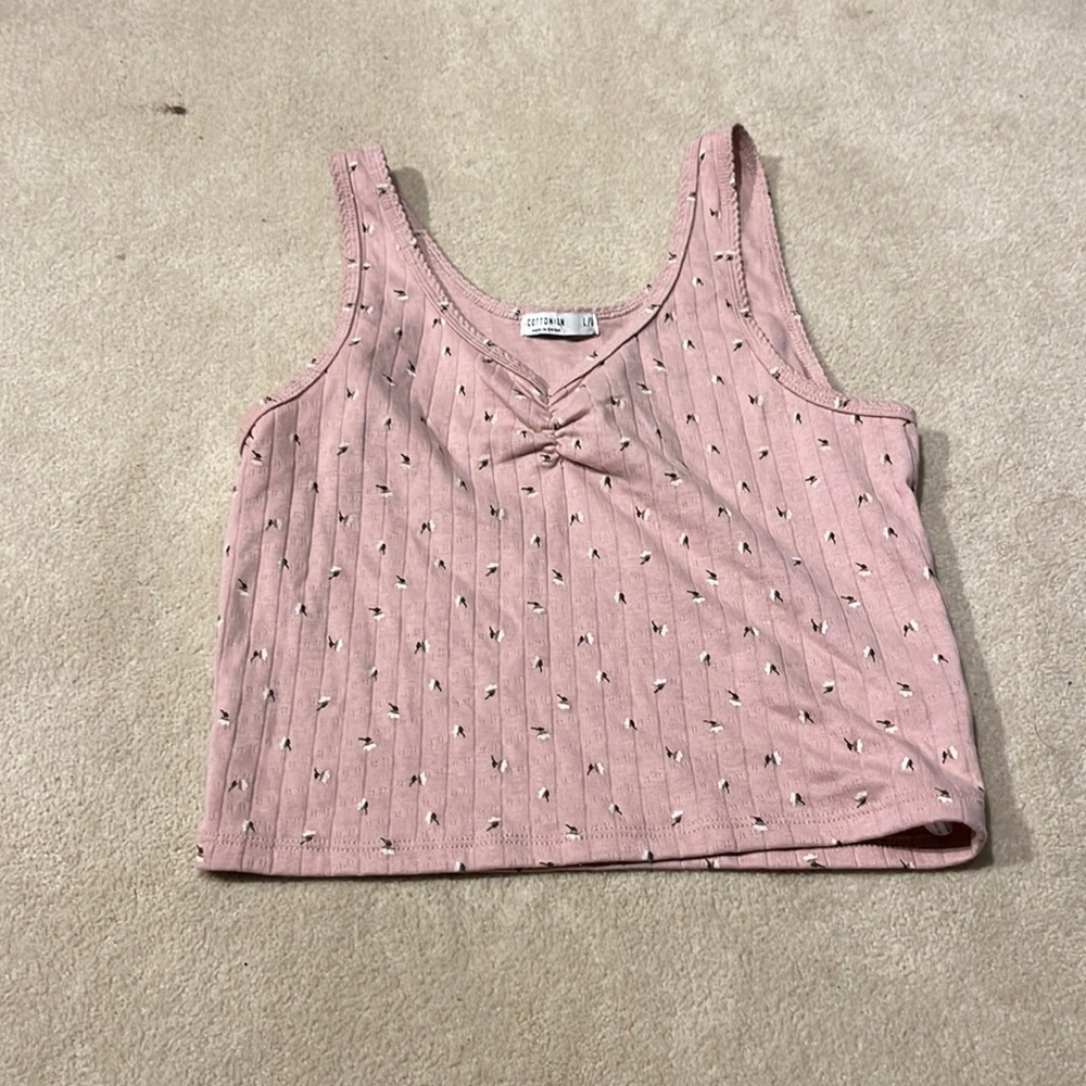 cotton on tank crop